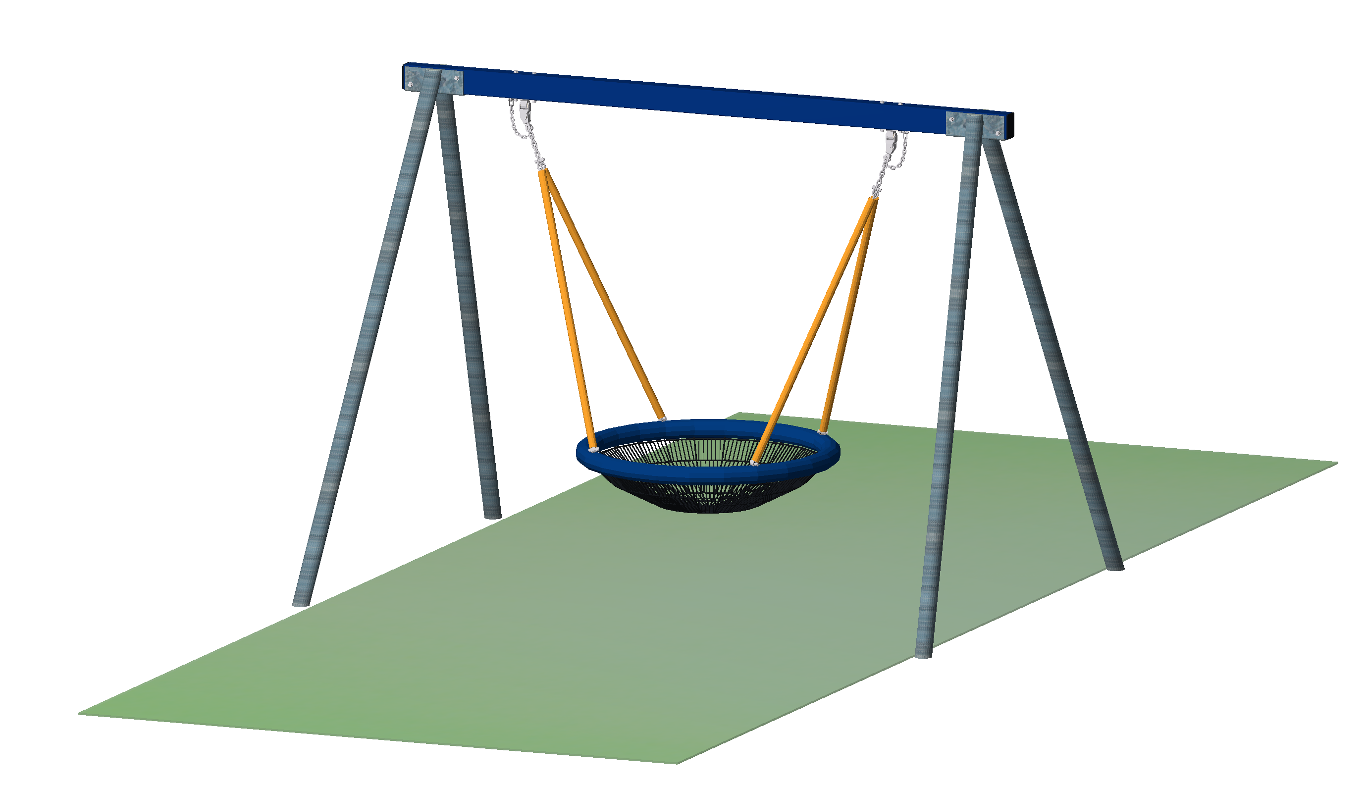 Nestschaukel, Stahl, verzinkt