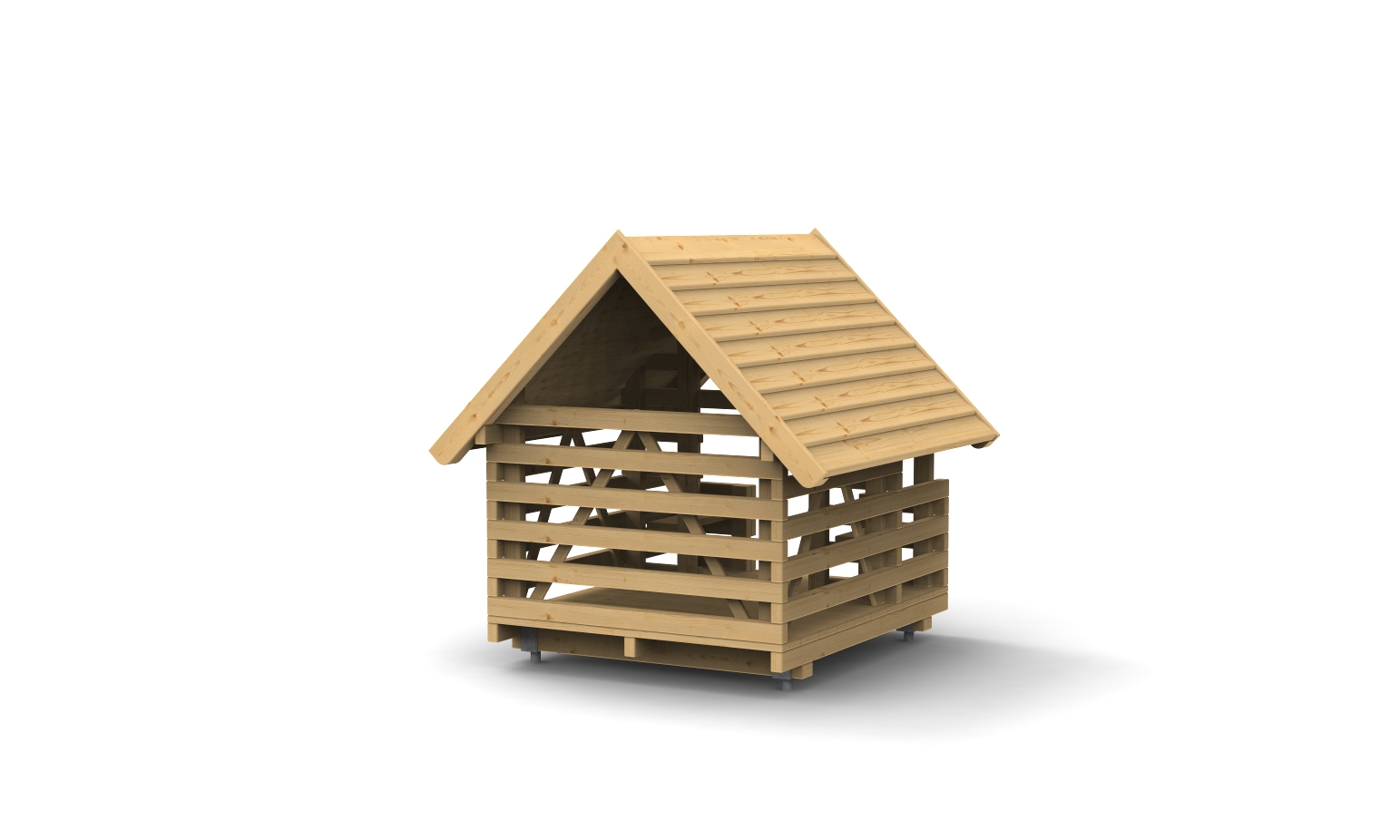 Spielhaus "Zwergenhaus" - Rückansicht