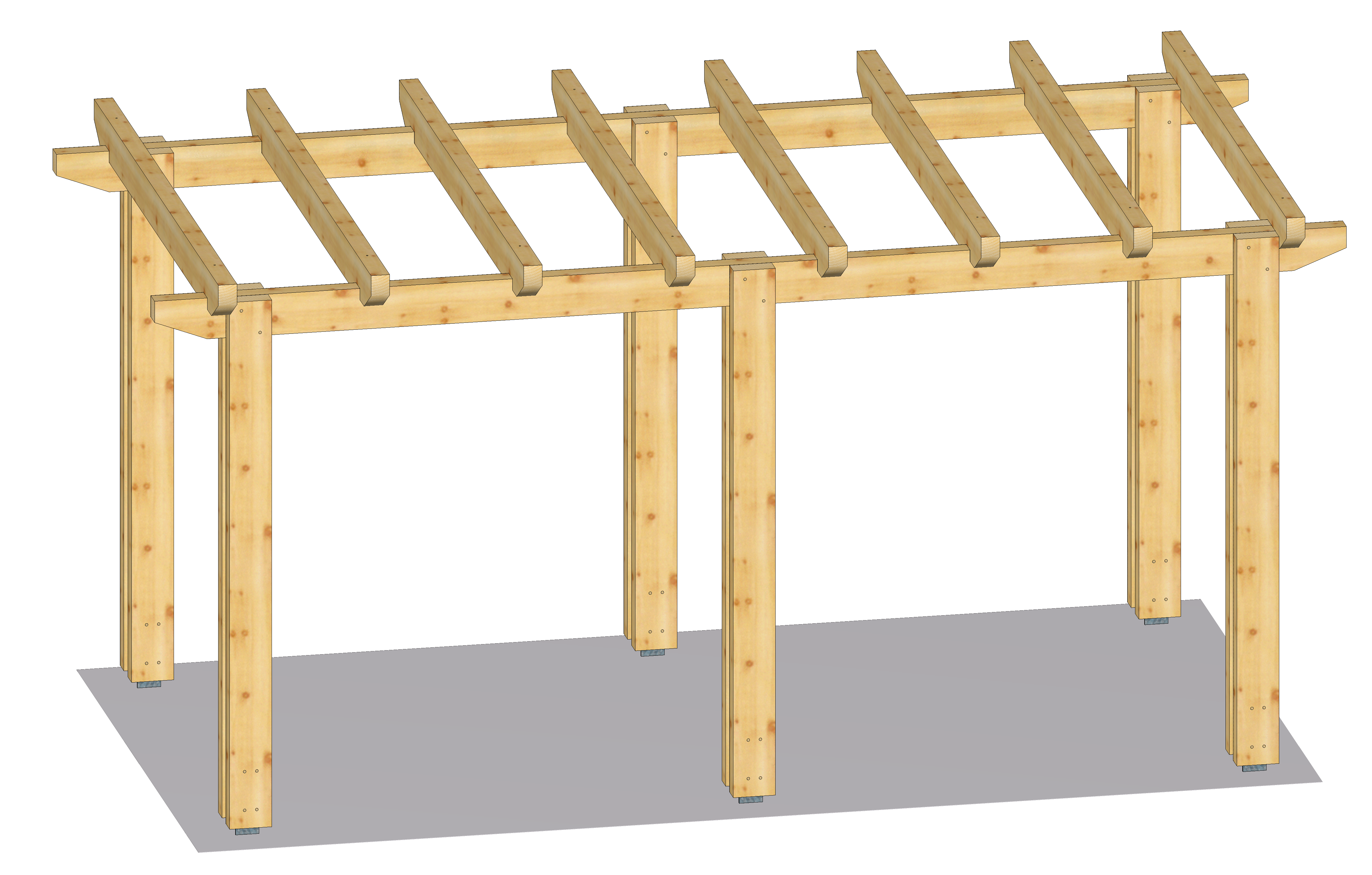 System-Pergola Holzart Douglasie