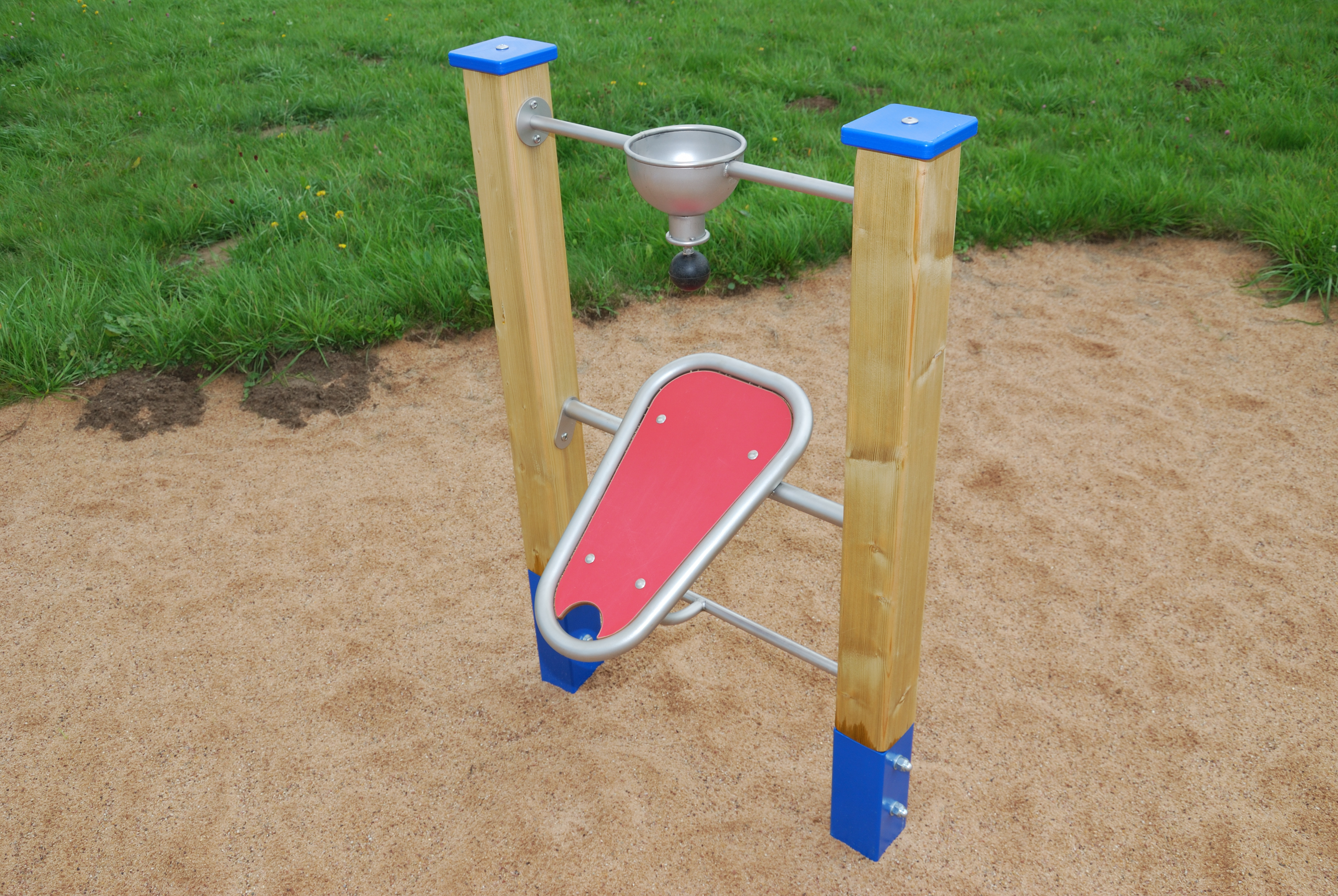 Sandladestation mit Standpfosten