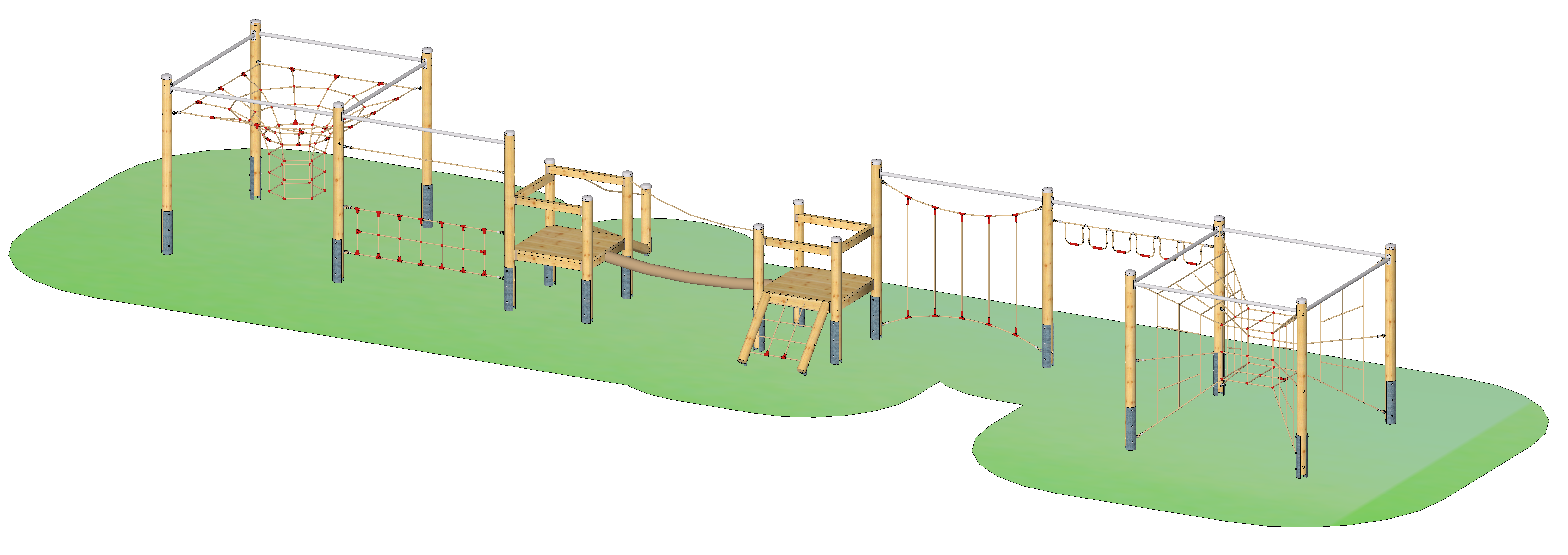 Seilparcours-Spielkombination "Herrnstraßendamm"