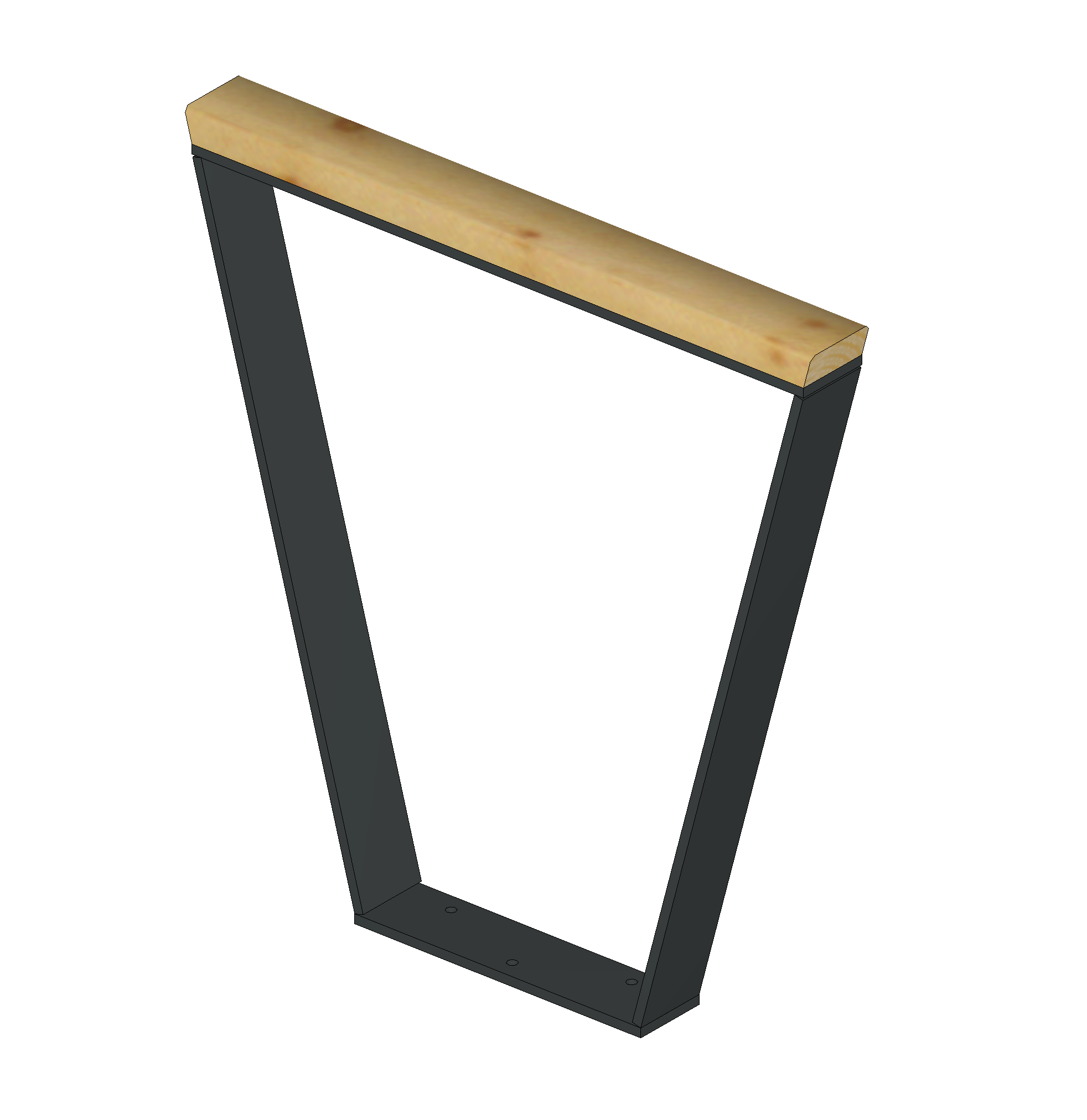 Fahrradparker "Holz-klasse!", Holzauflage Eiche 70 cm