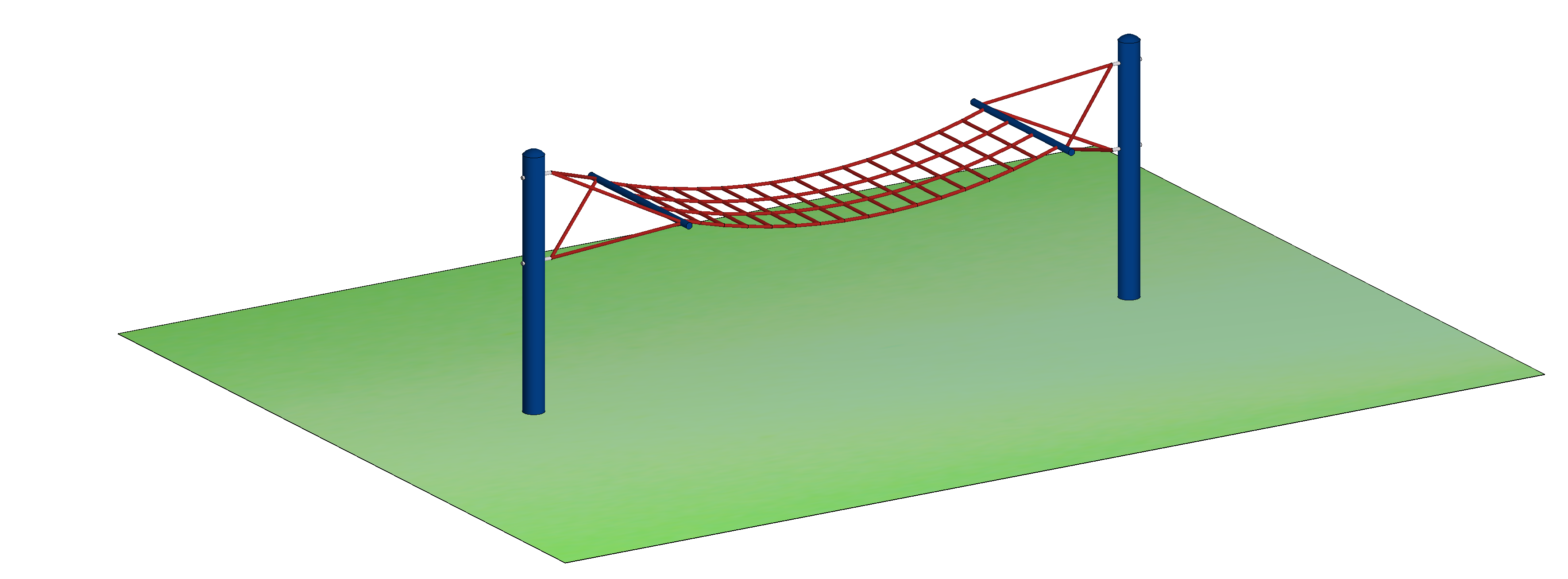 Hängematte aus Herkulestau mit Überschlagsicherung