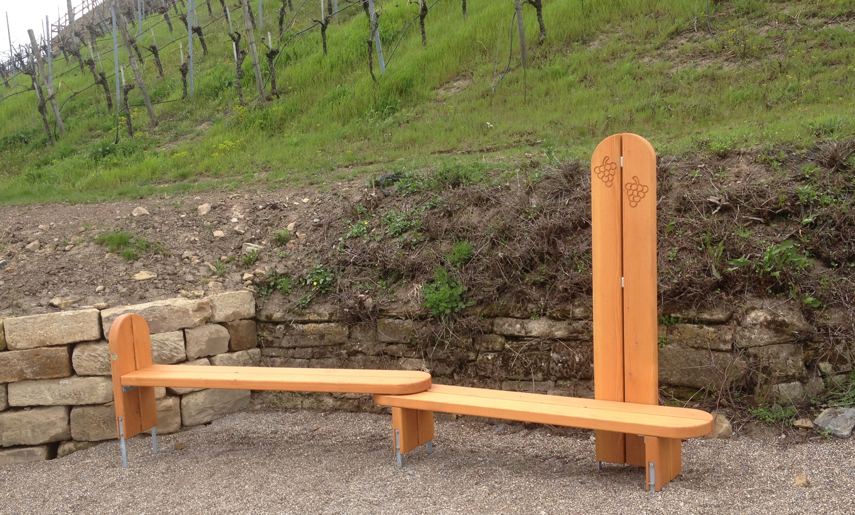 Weinbergbank aus Douglasie, geölt