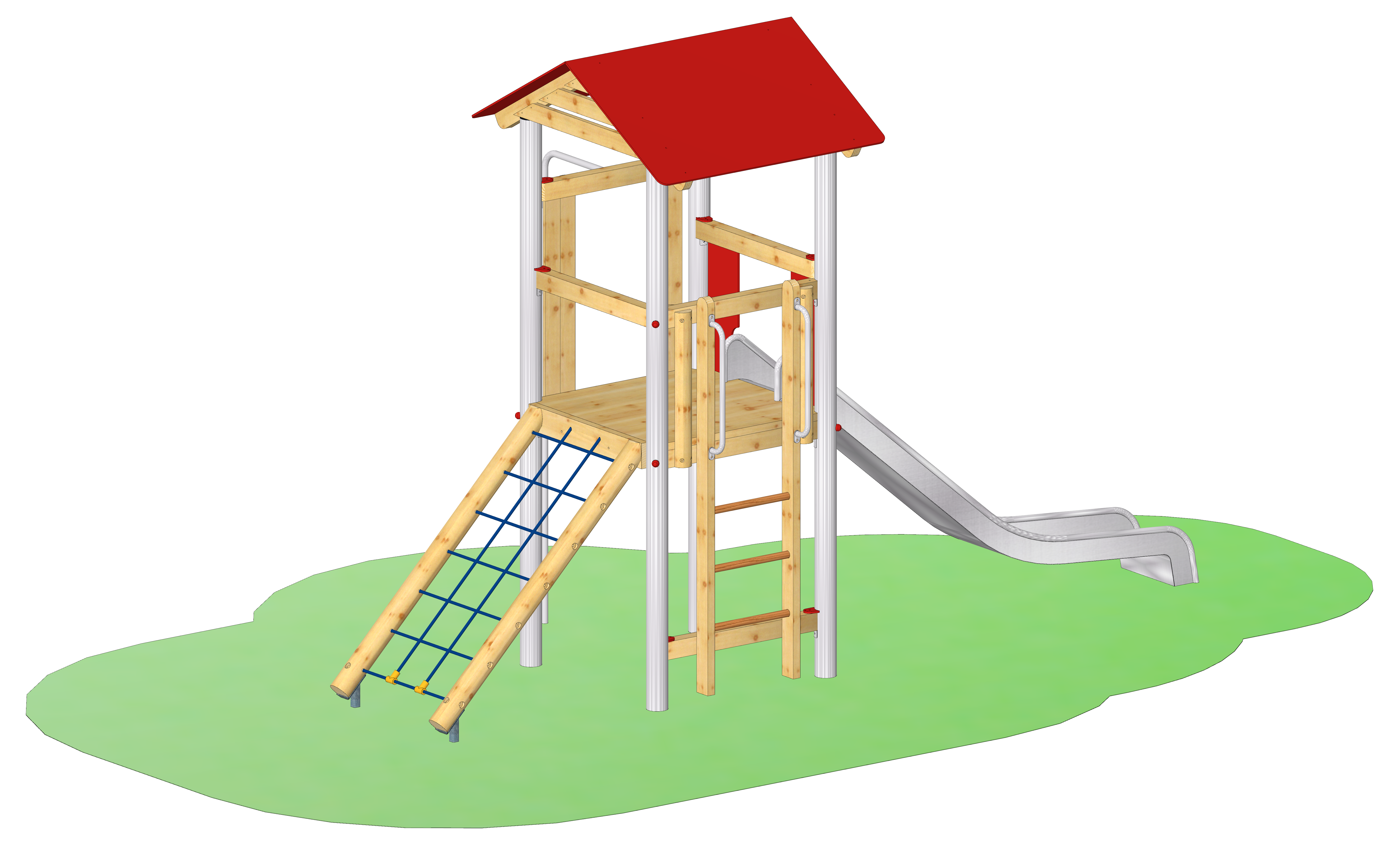 Spielkombination "Agelsberg" mit Edelstahlpfosten