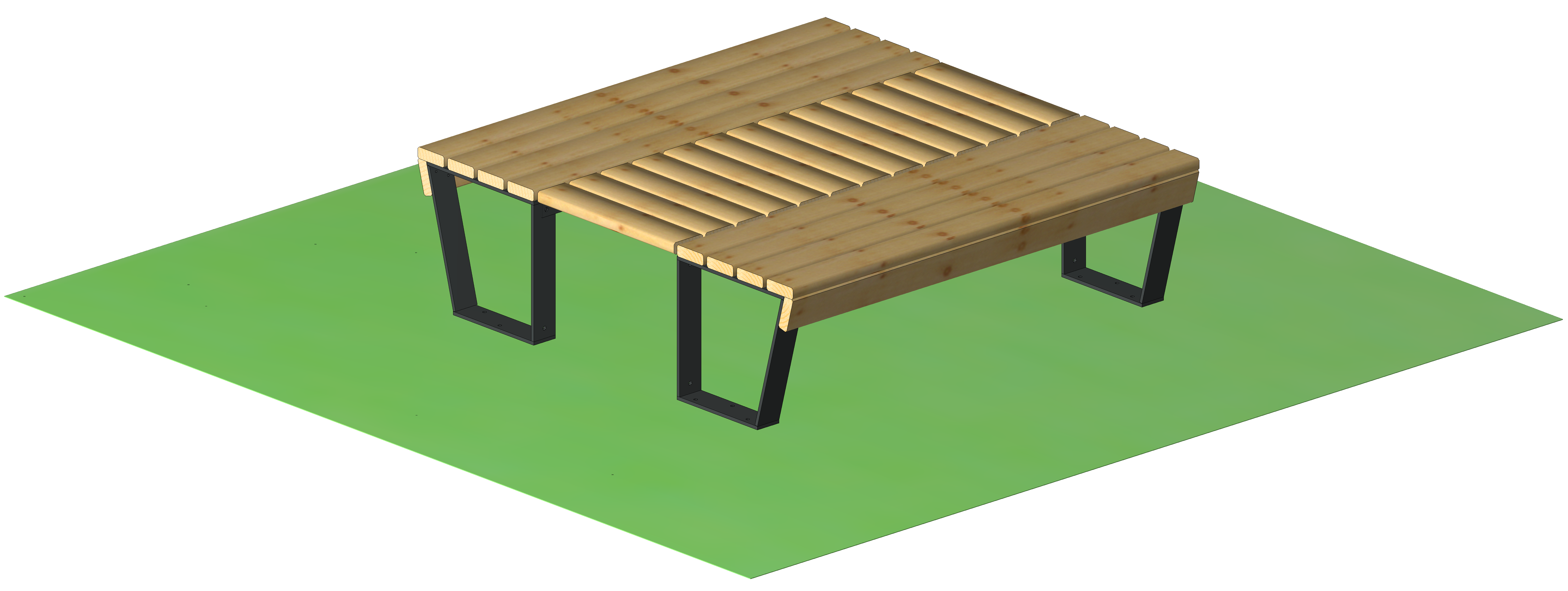 Doppelbank mit Liegefläche "Holz-klasse!"