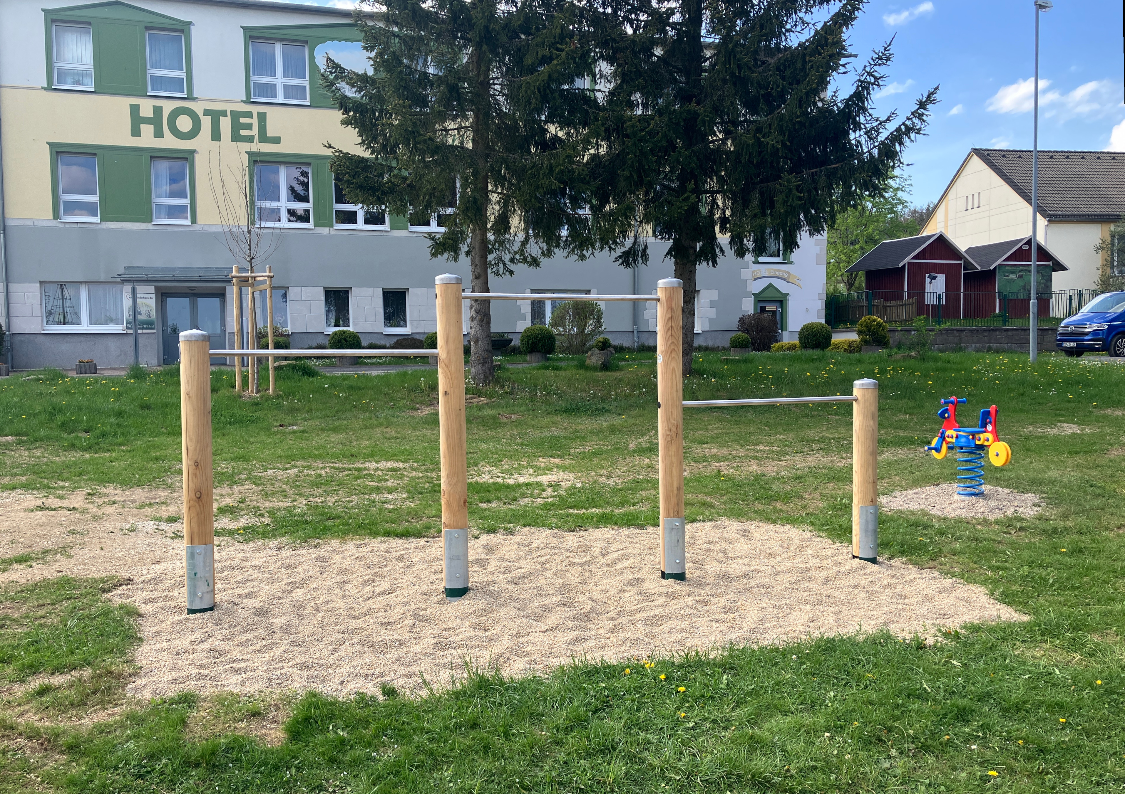 Dreier-Reck, Rundholz