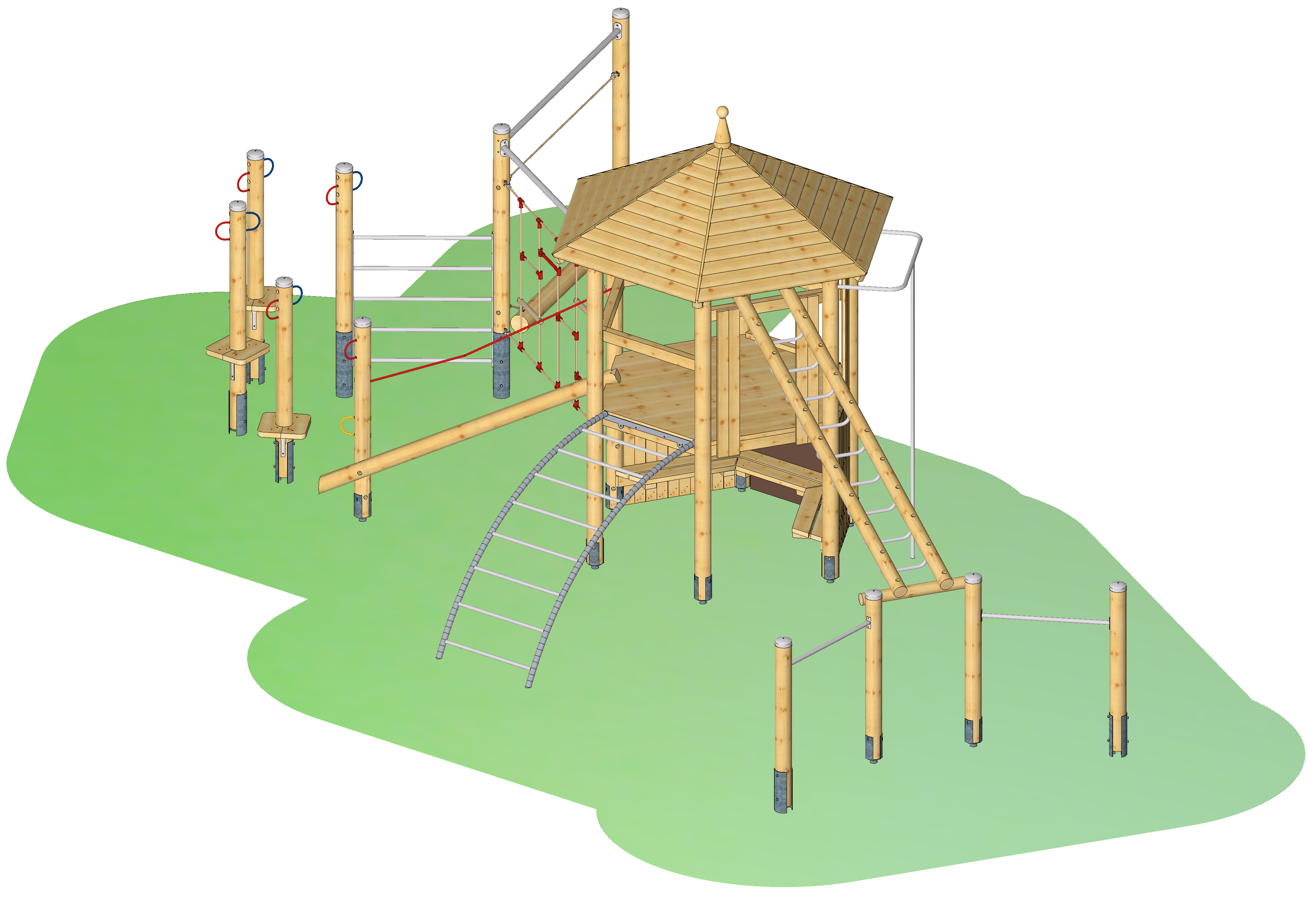 Seilparcours-Spielkombination "Eselshöhe"