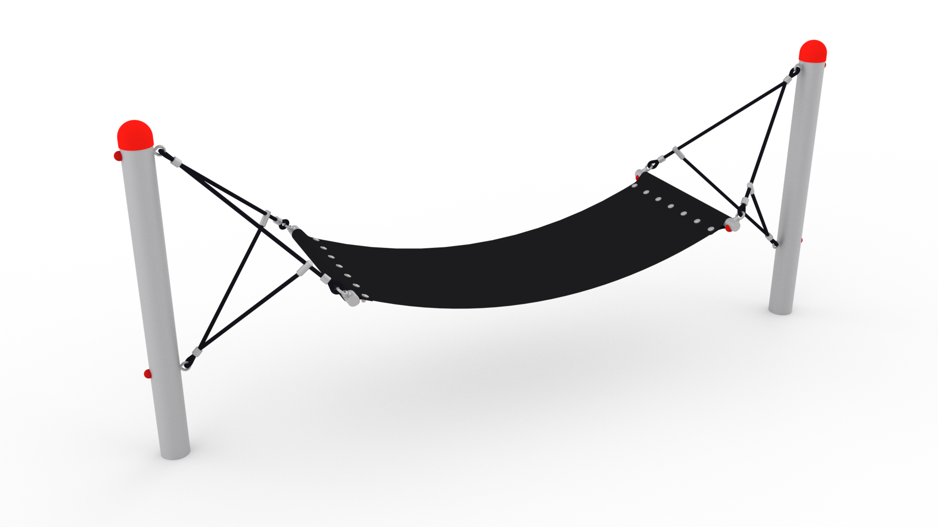 Hängematte mit Edelstahlpfosten