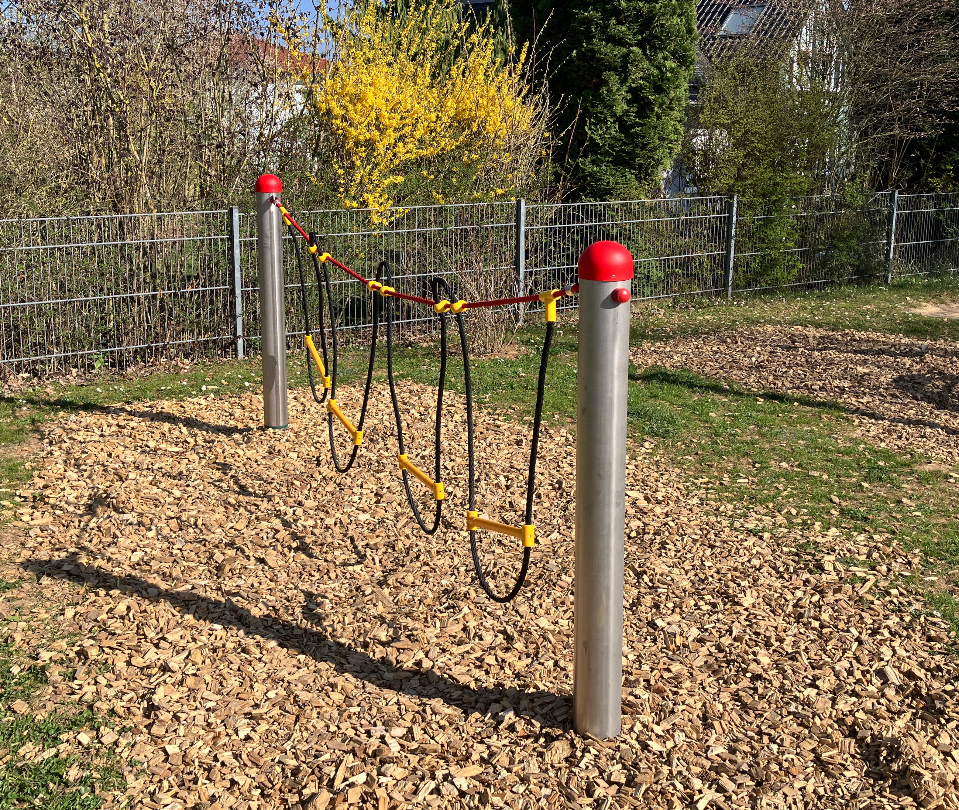 Edelstahlparcours "Schlaufenbrücke"