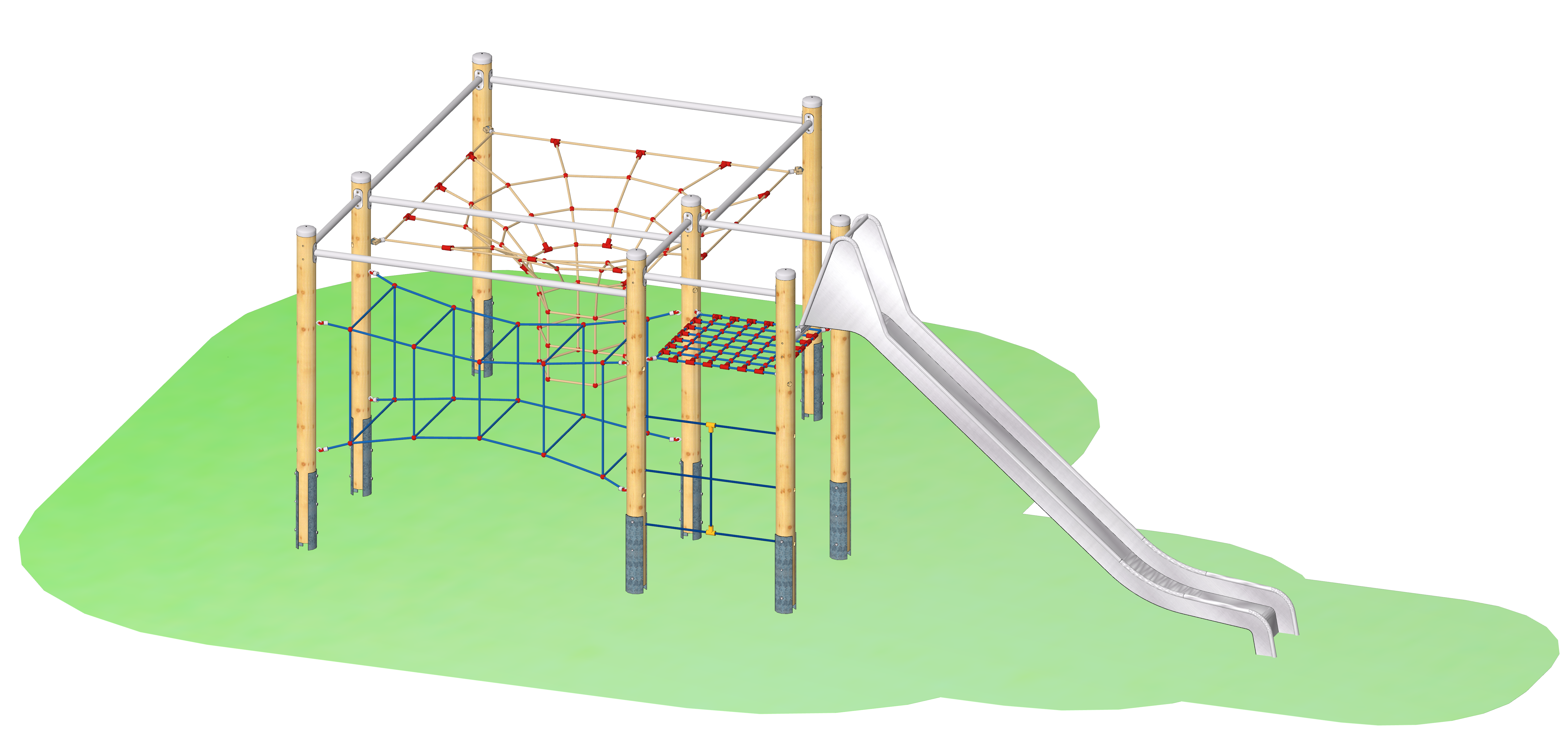 Seilparcours "Kombination 55" - Grand Combin