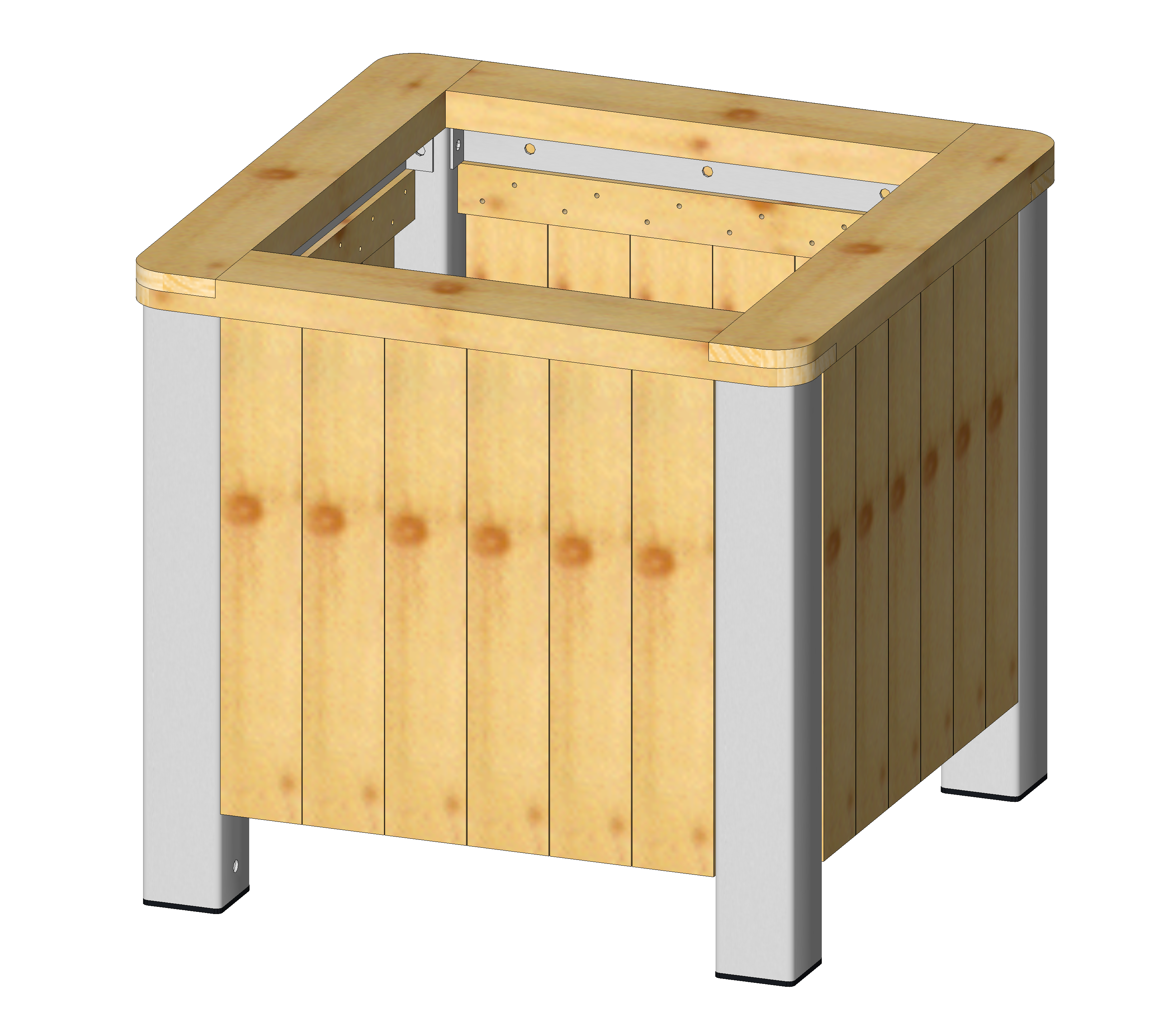 Pflanzcontainer "Botanico" 70 x 70 cm, Höhe 65 cm