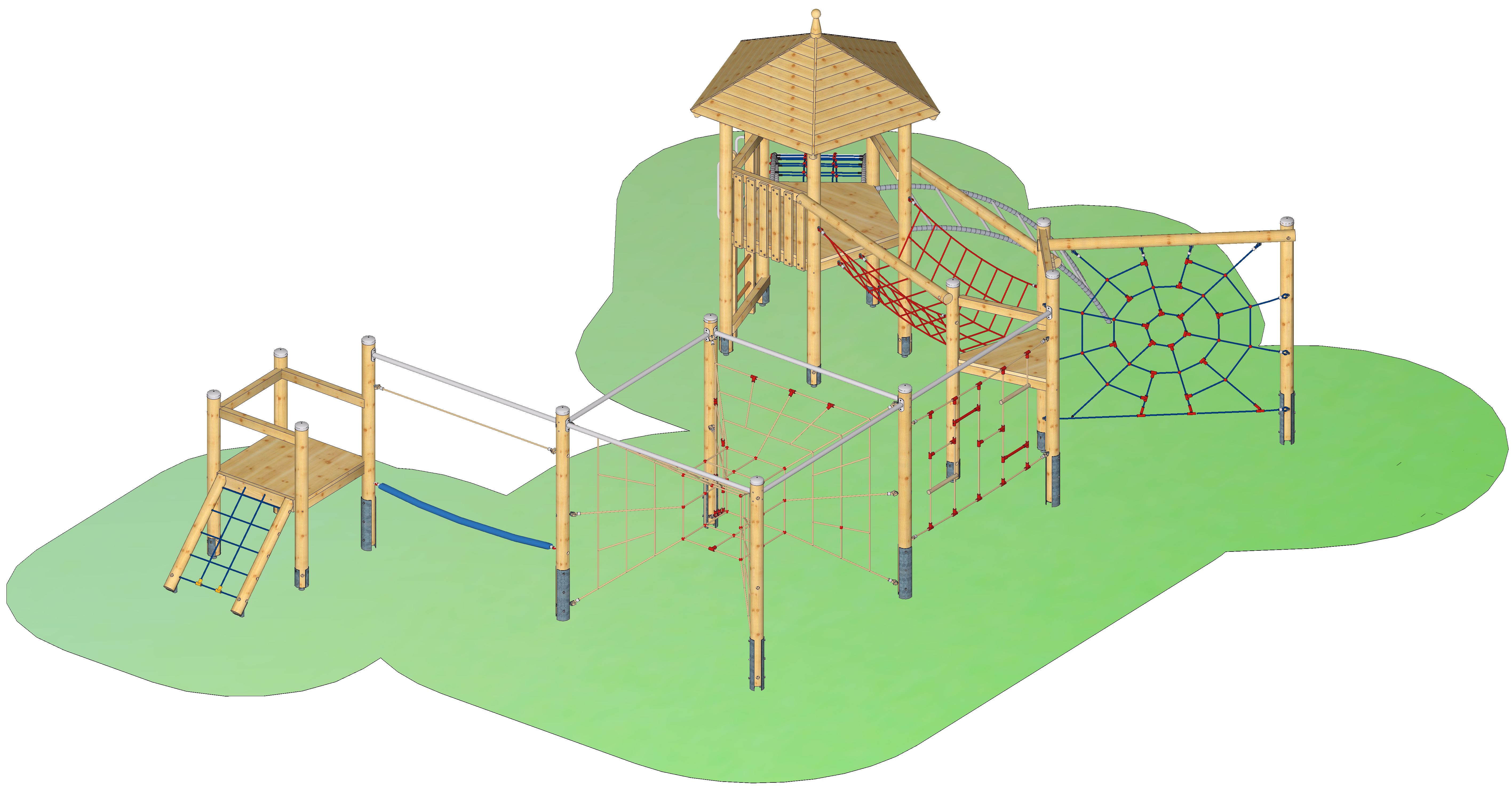 Seilparcours-Spielkombination "Bad Driburg"