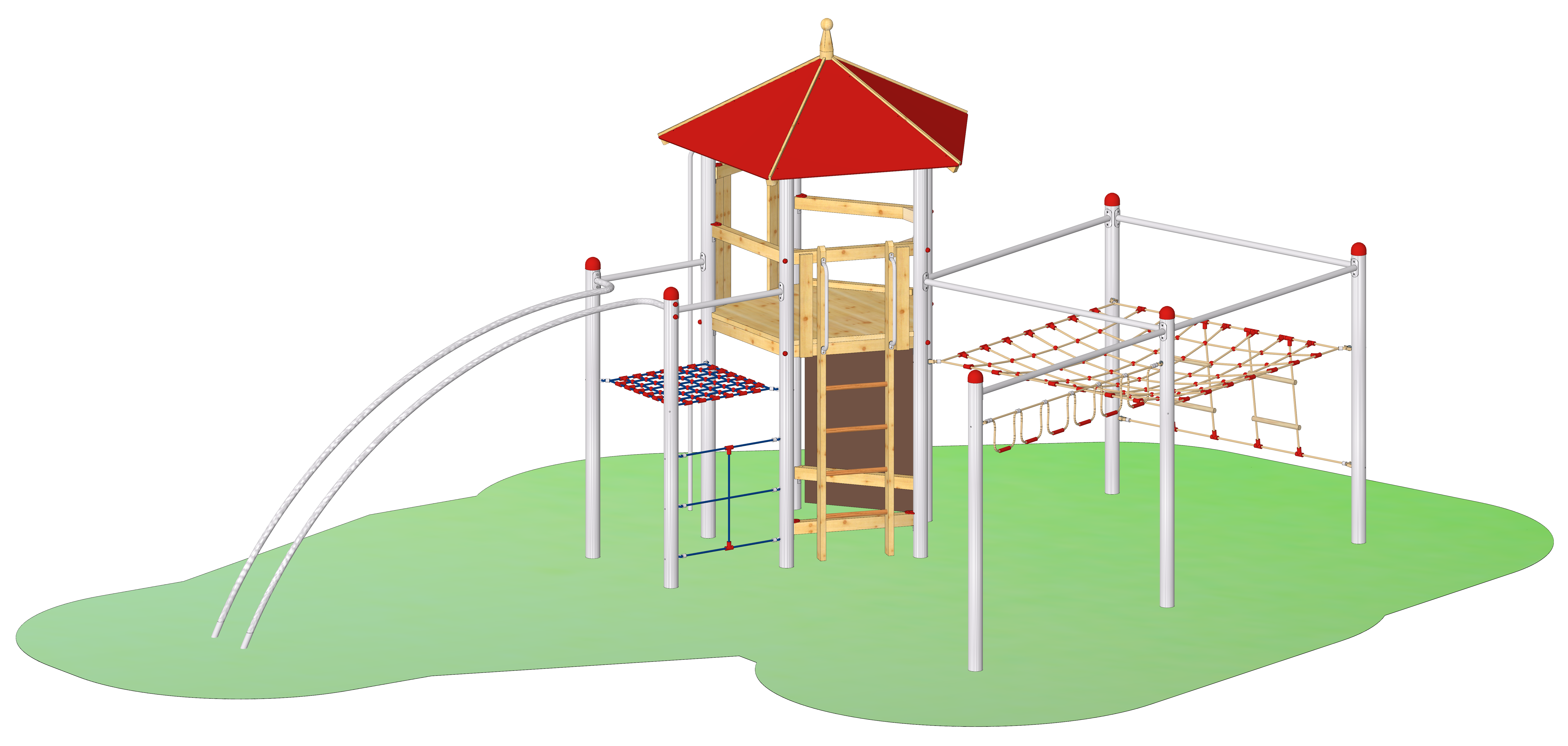 Seilparcours-Spielkombination "Mohnstraße"