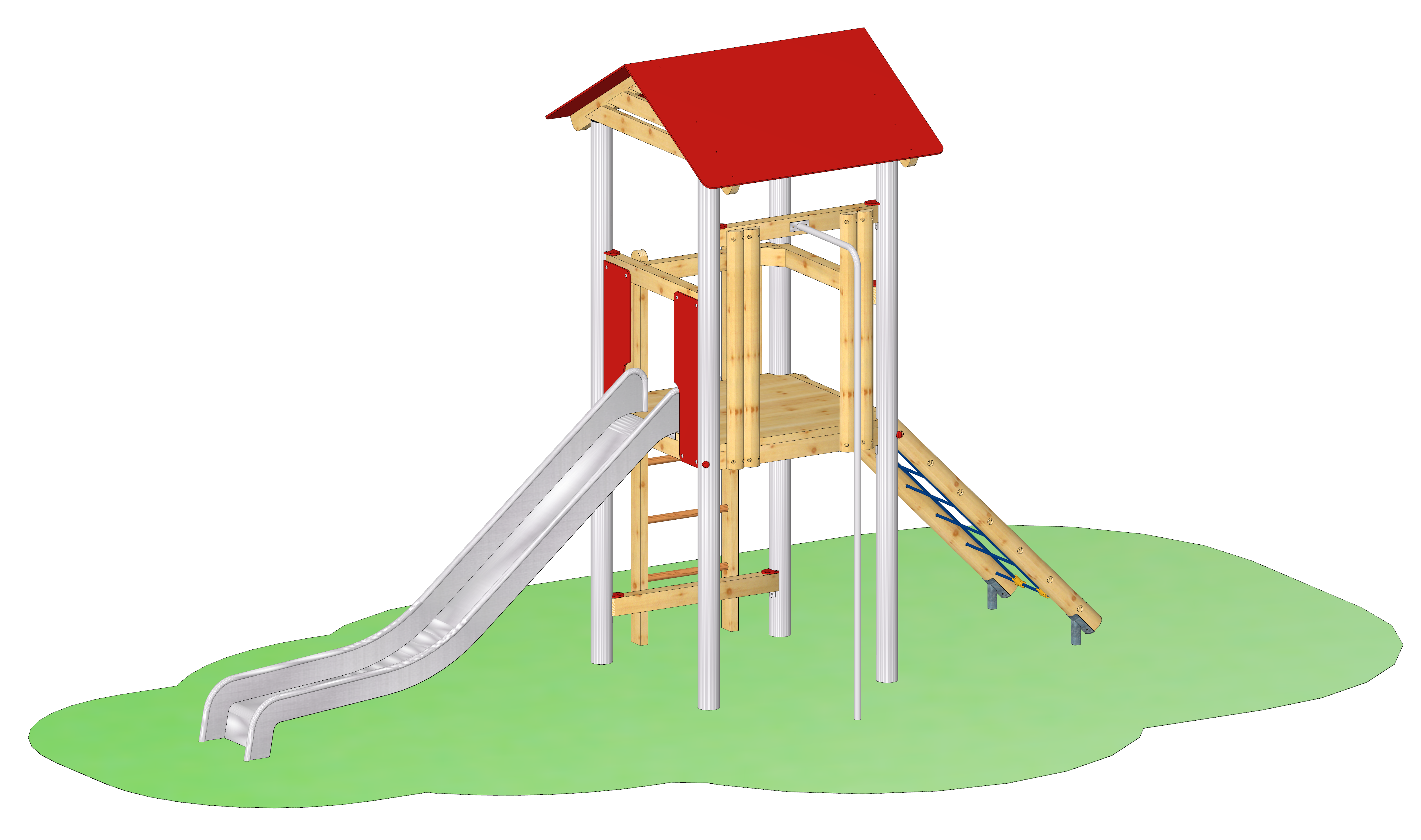 Spielkombination "Agelsberg" mit Edelstahlpfosten