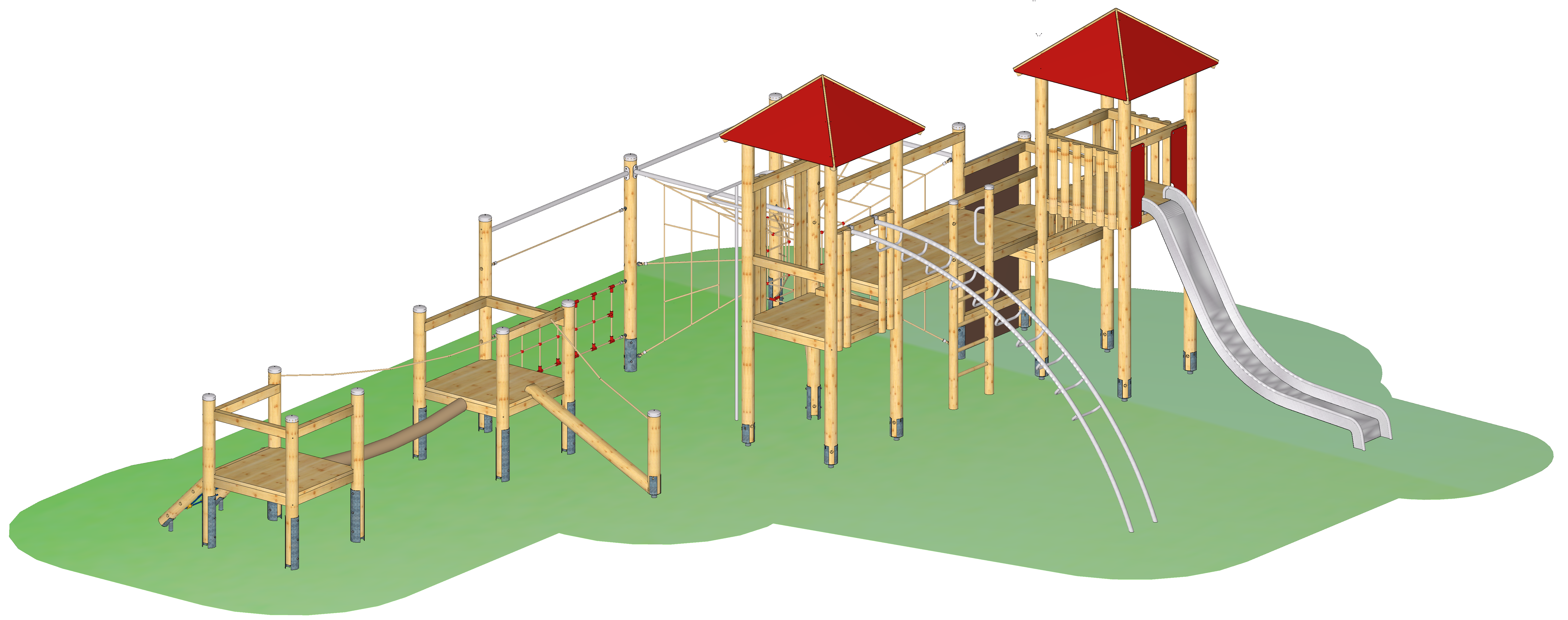 Seilparcours-Spielkombination "Wefelshohl"