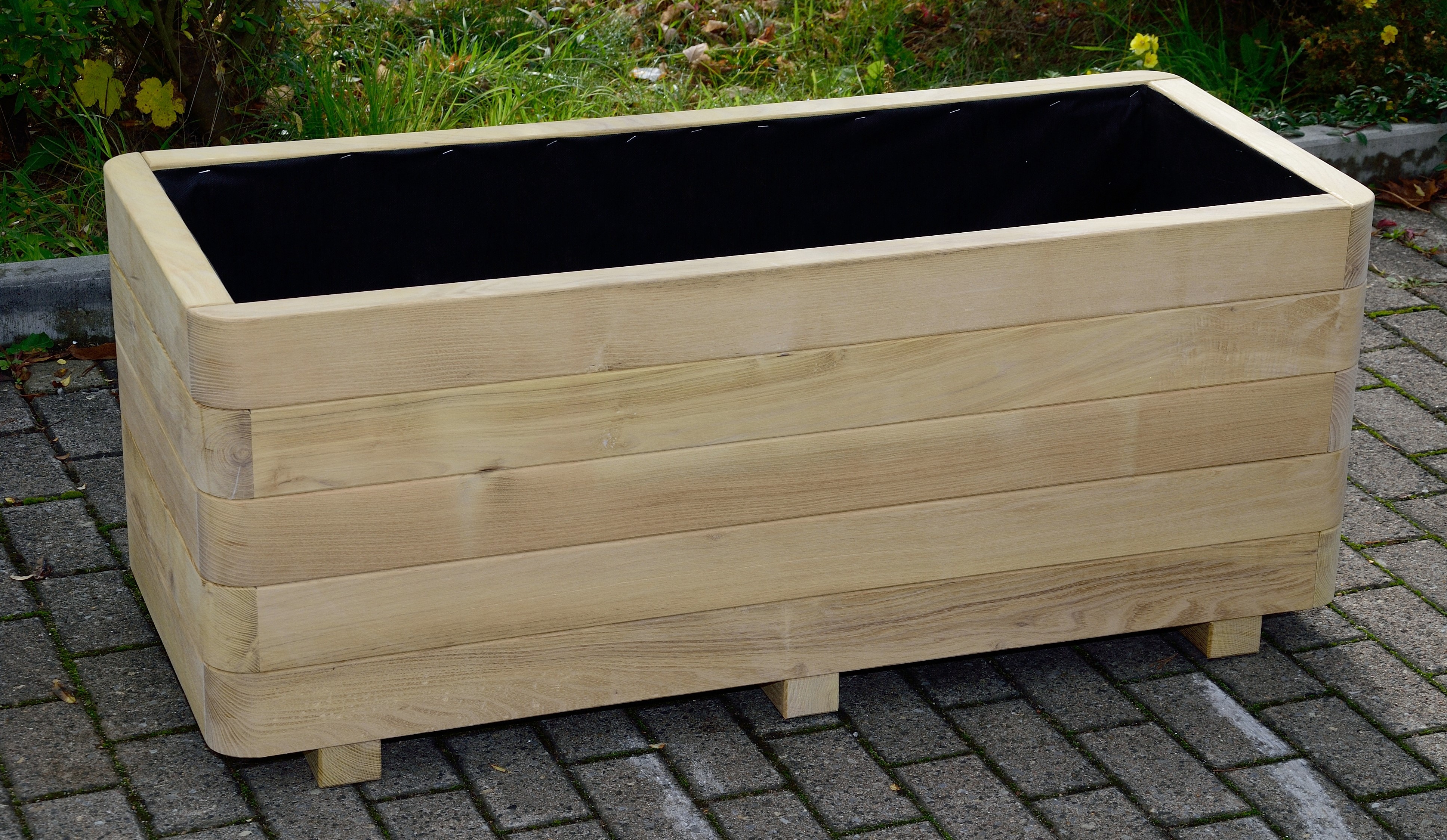 Viereck-Pflanzkasten Robinie 120 x 50 x 49 cm