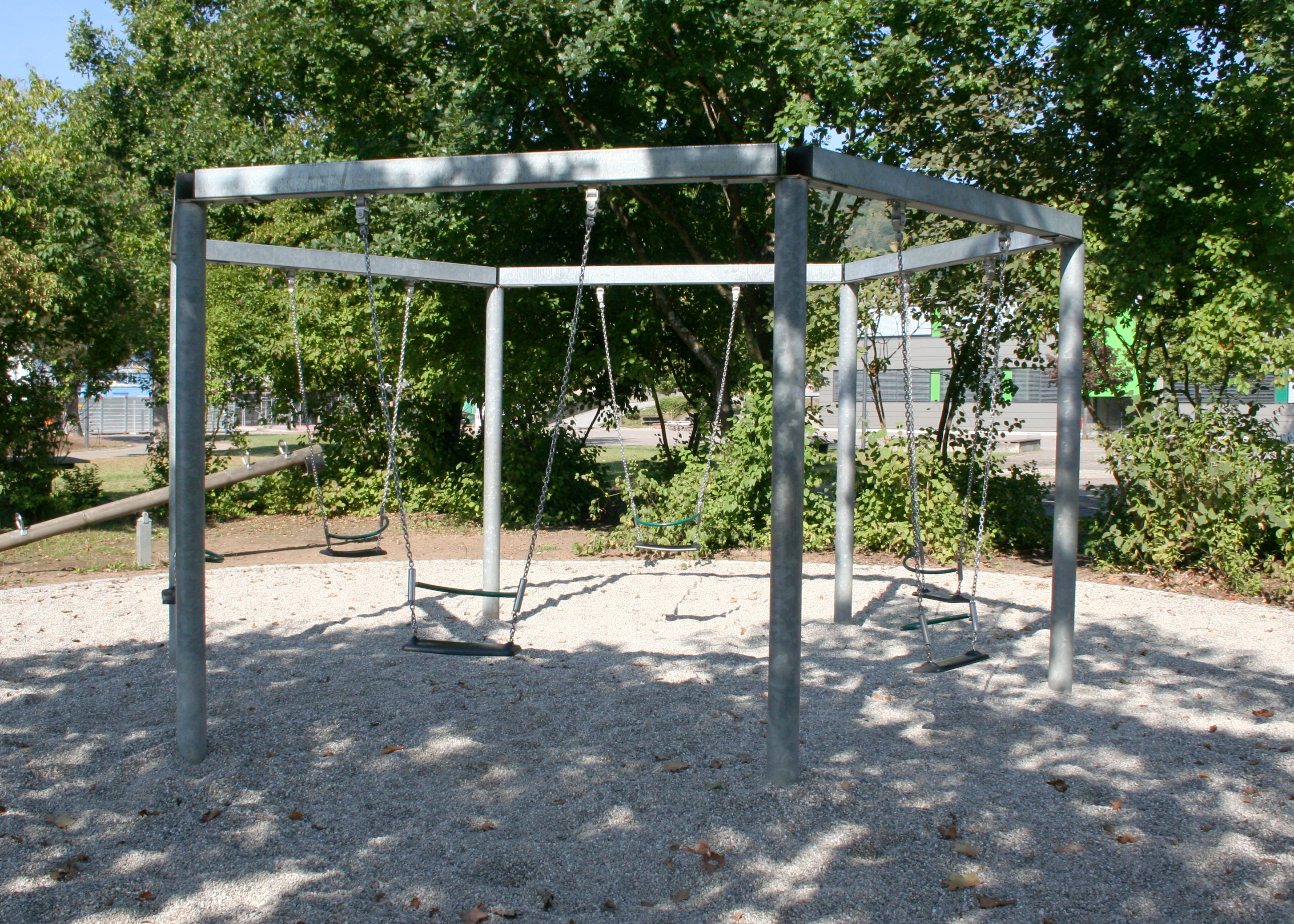 Sechseckschaukel, komplett aus Stahl, verzinkt