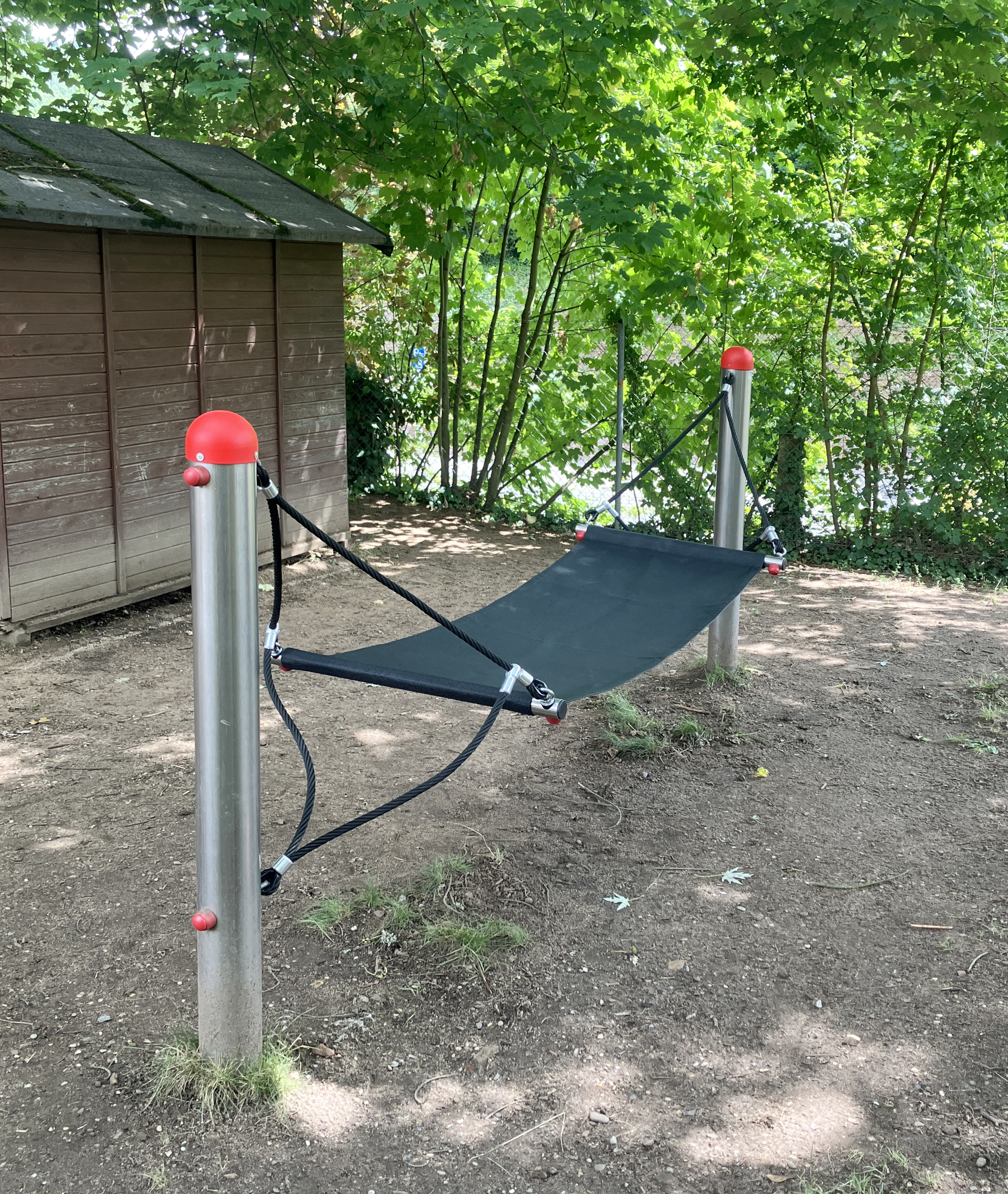 Hängematte mit Edelstahlpfosten