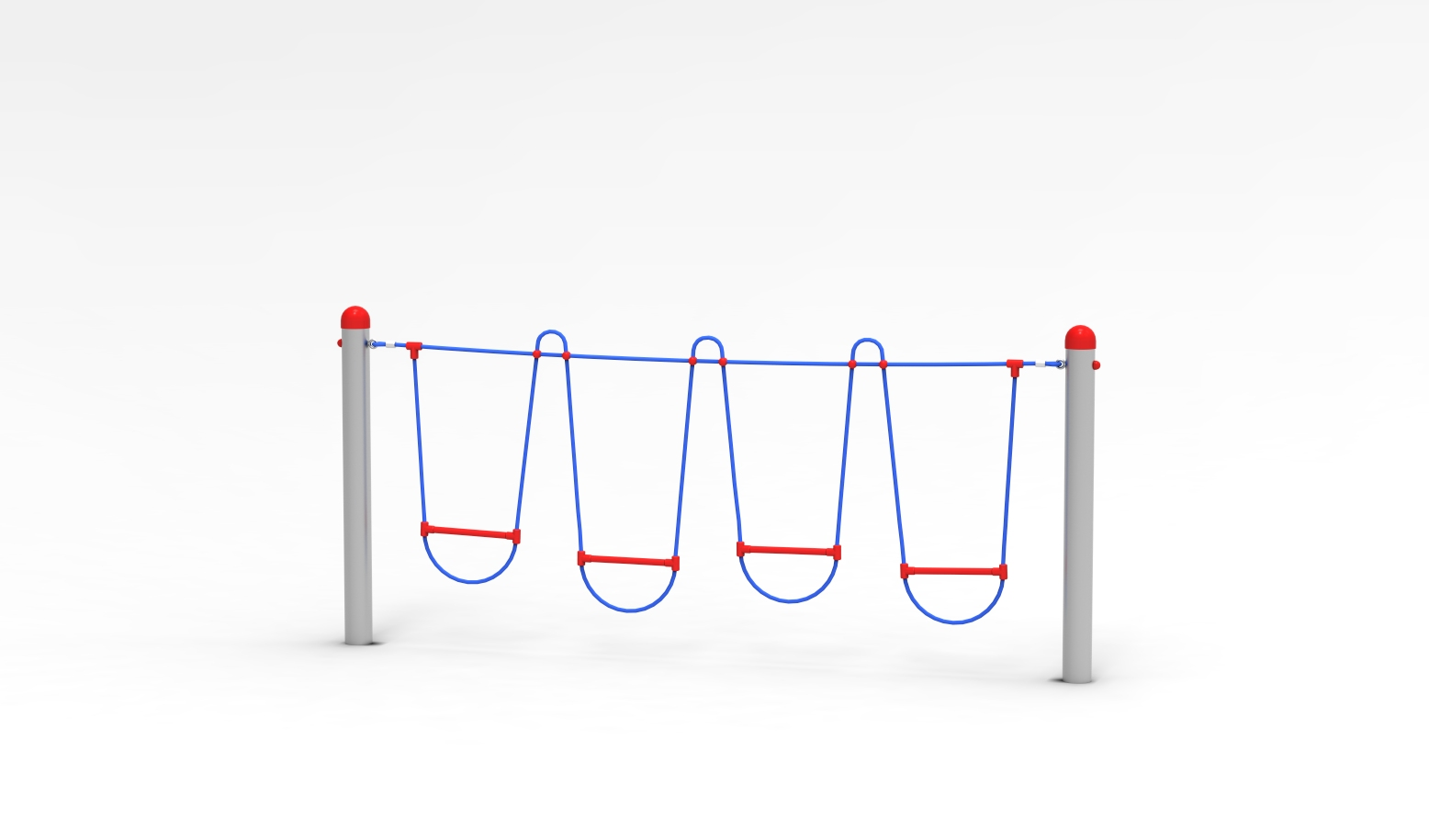 Edelstahlparcours "Schlaufenbrücke"