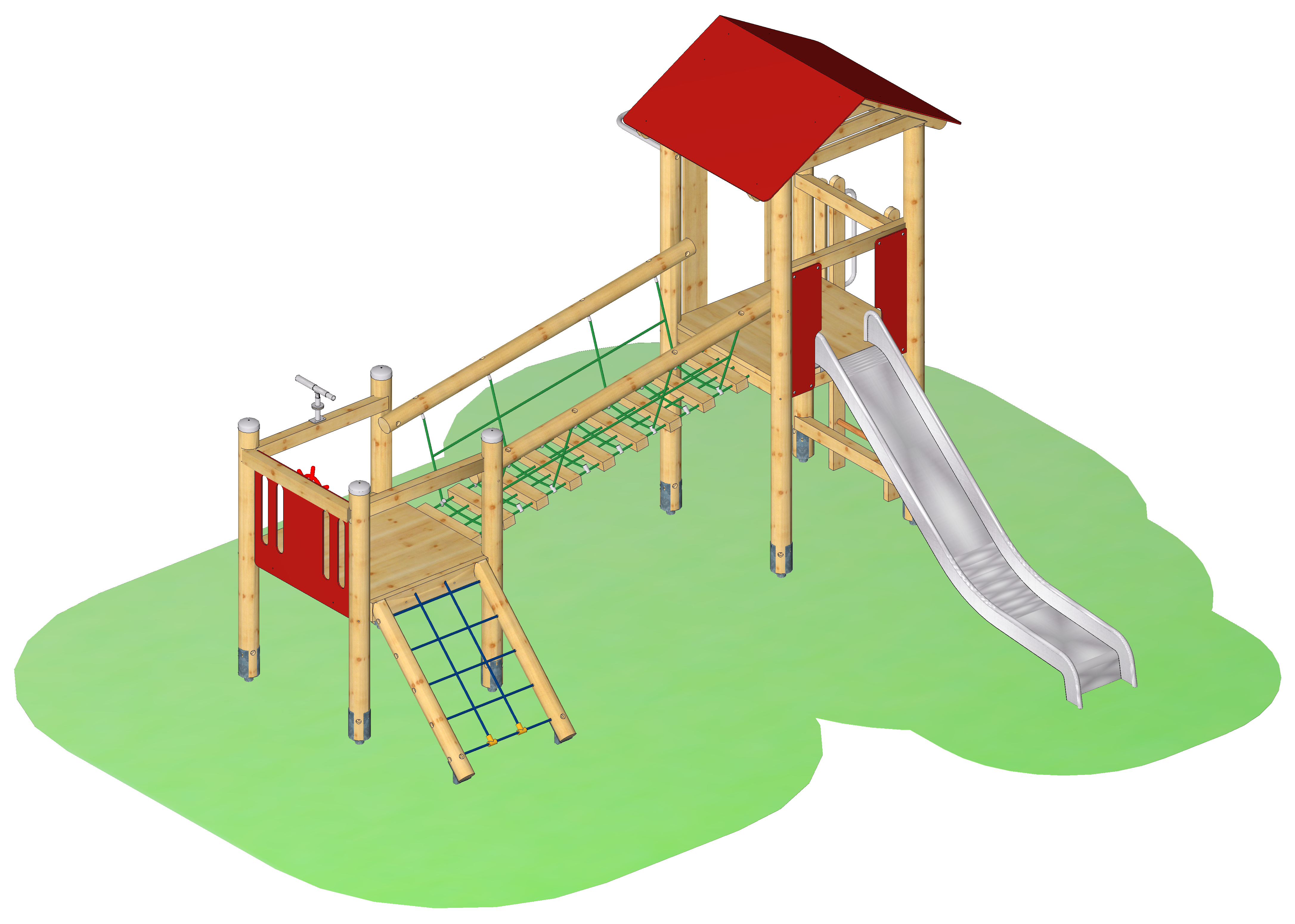 Spielkombination "Engenhahn mit Teleskop"