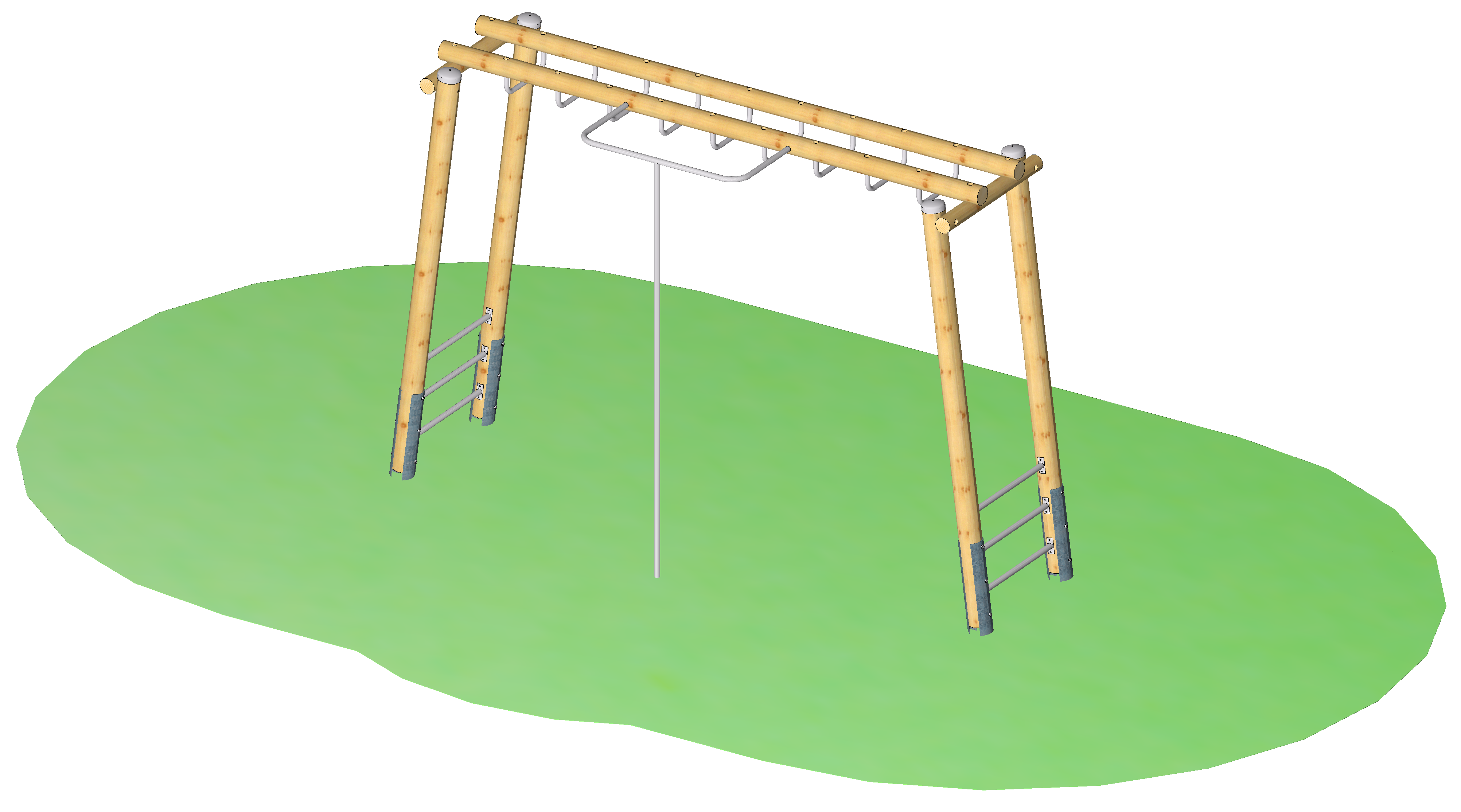Hangelsteg "Heddesheim"  mit Anbaurutschstange