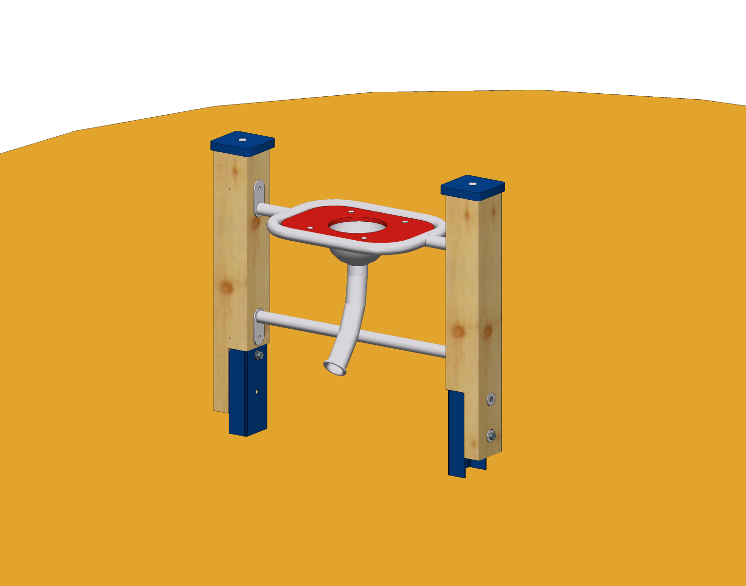 Sandspieltheke 57 mit Sandschütte und Standpfosten