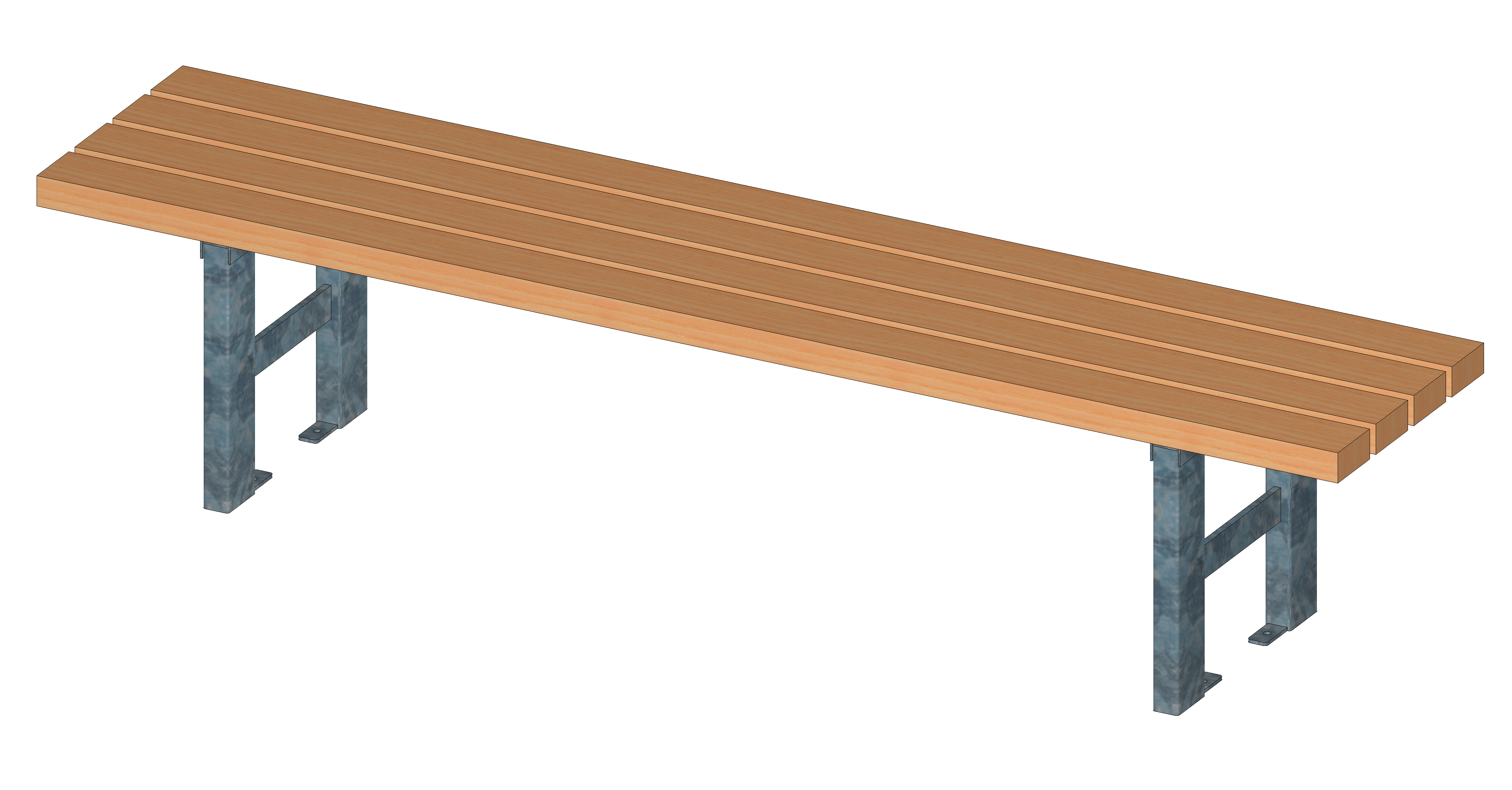 Bank "Weser" ohne Lehne