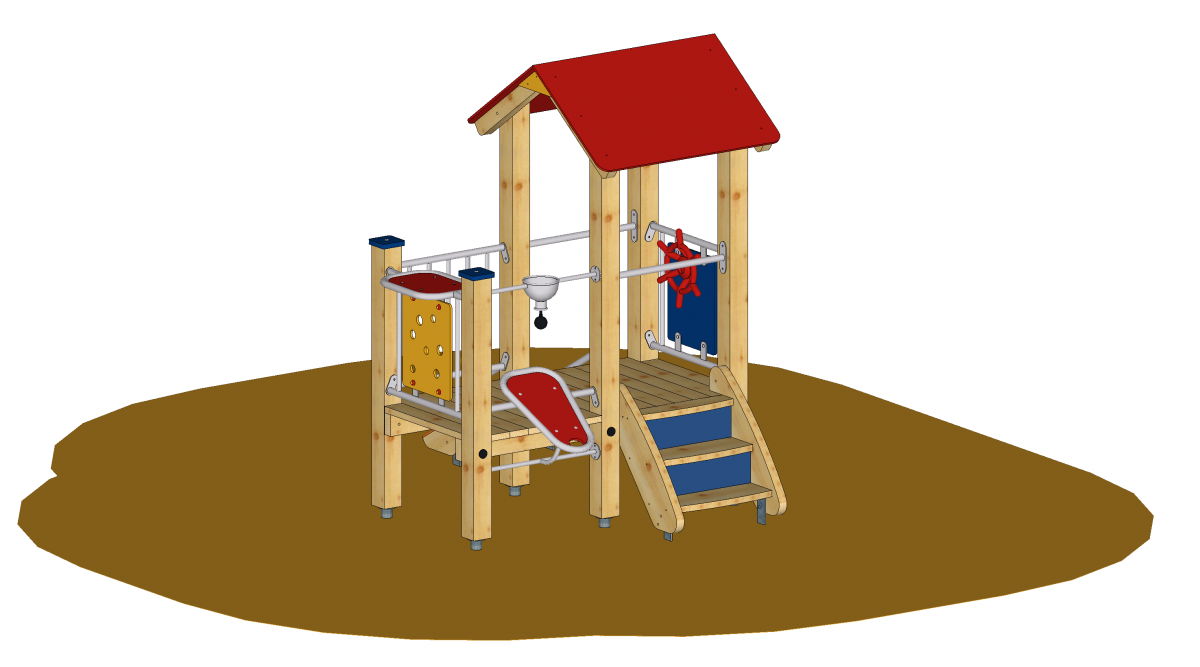 KleinkinderSandspielhaus "Till" U3Spielgeräte Spielplatzgeräte