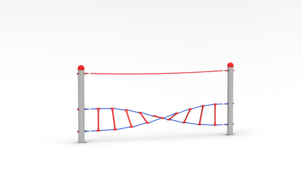 Edelstahlparcours "Spiralleiter"